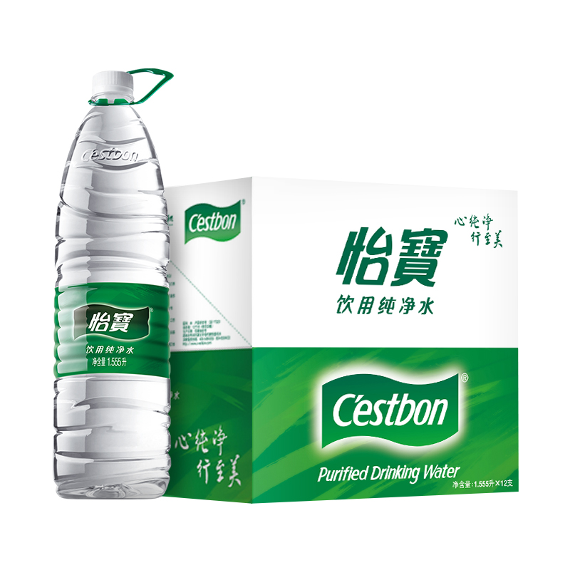 怡宝纯净水1.55L*12瓶/箱
