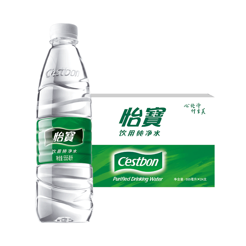 怡宝饮用纯净水555ml*24瓶/箱